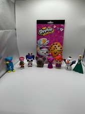 shopkins sticker book lot of 8 figures collectibles