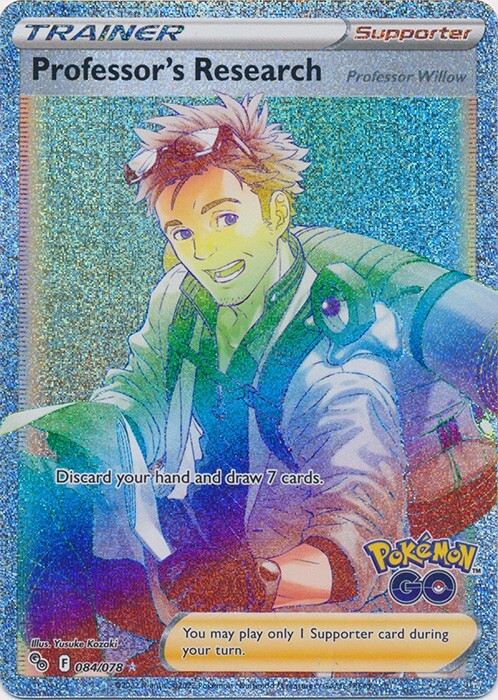 Professor's Research  084/078 Secret Rare Pokemon GO Pokemon TCG