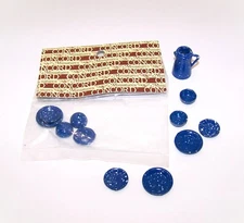 Concord Vintage Craft Dollhouse 13 Miniature Blue Campfire Dishes Coffee Pot