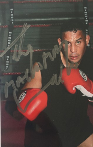 FOTO DE BOXEO FIRMADA THE MACHO MAN CAMACHO 4x6 BECKETT AUTÉNTICO BOXER AUTOMÁTICO - Imagen 2 de 4