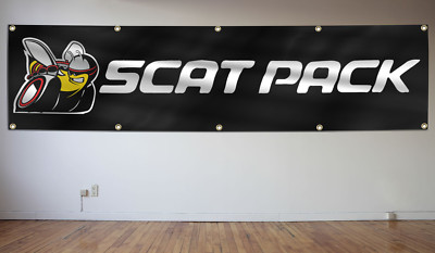 DODGE Scat Pack 2X8Ft Challenger Super Bee Charger Dart Garage Decoration Flag