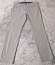 Vineyard Vines Performance Pants Mens 35x32 Light Grey Golf Stretch Chino READ