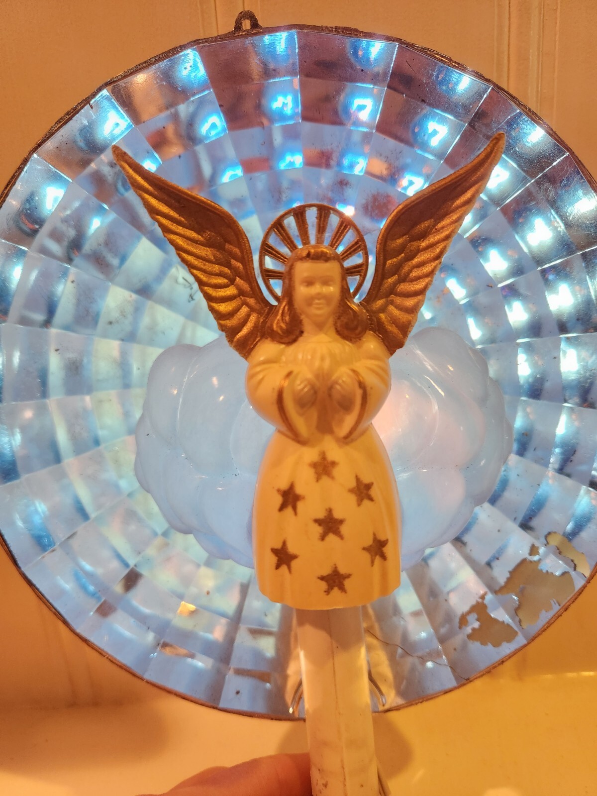 Vintage Christmas Light up Angel Tree Topper eBay