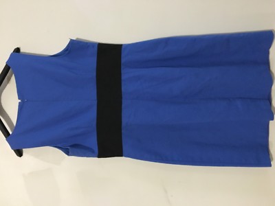 Ann Taylor Loft Size 2 Blue Black Dress Women Formal Stylish Cotton | eBay