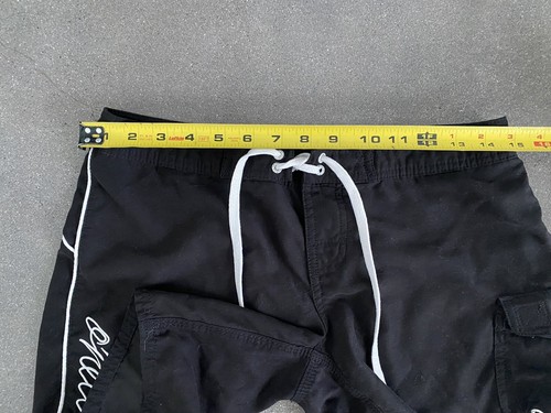 O'neill board shorts black w/ white piping women's sz 5 - Picture 4 of 9