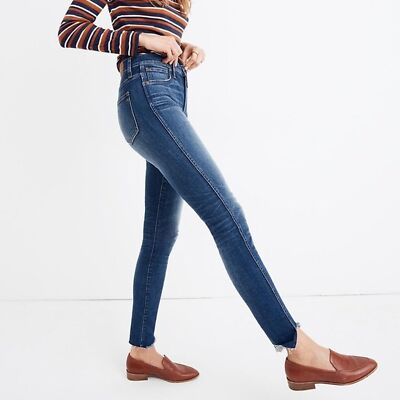 Madewell Women's 10” High Rise Skinny Jeans Cutout Tulip Hem Edition Size  26 | eBay