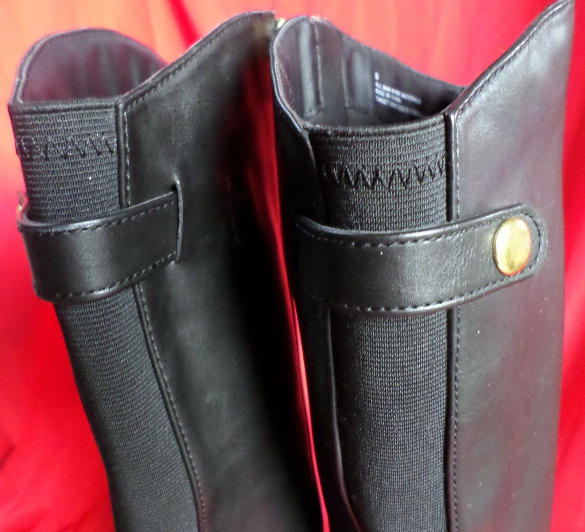 Bottes D'équitation Target Noires - Taille 8 US, Fermeture Zip Dos Stretch, Occasion