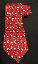 Hockey Museum Artifacts Silk Necktie Red NHL Fans Players Necktie 58