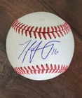 Autographed Baseball game used TYLER SAMANIEGO Boston Red Sox