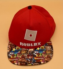 Roblox Youth Embroidered SnapBack Red Baseball Hat Cap OSFM