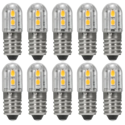 E10 6V AC DC 2W LED Schraubsockel Birne Leuchtmittel Lampe Leuchte Glühbirne - Bild 1 von 4