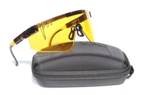 Gafas de sol/gafas de seguridad PIT VIPER The Crossfire negras/amarillas ANSI Z87+ NUEVAS - Imagen 6 de 9