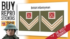 Action Man British Infantryman Fabric Patches