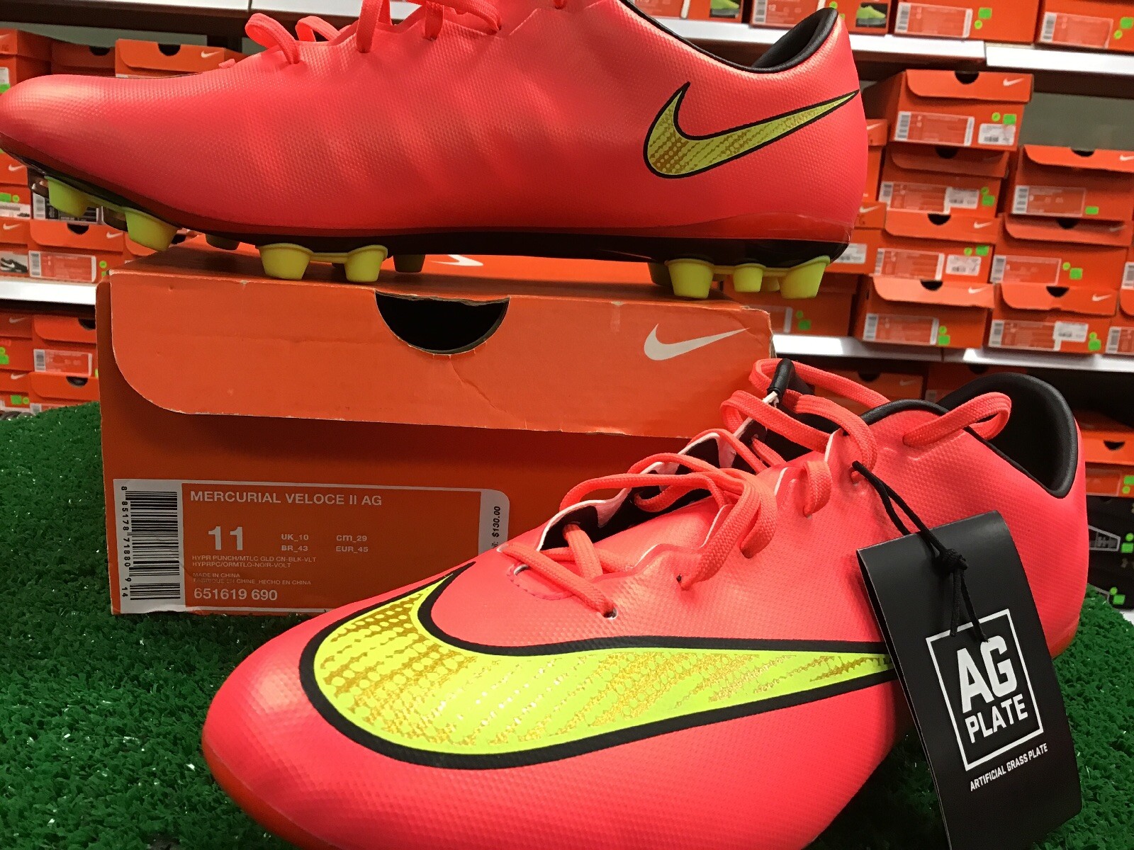 nike mercurial yellow and pink