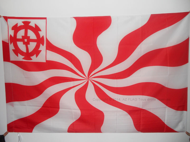 Drapeau Mulhouse 90x150cm pavillon de république avec fourreau