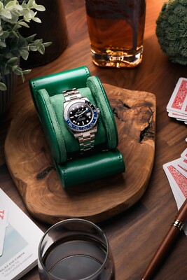 Single Watch Roll Travel Case Leather Watch Storage Organizer Wristwatches Box