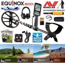 Minelab Equinox 800 Metal Detector 3720-0002 Pro Find 15 Pinpointer Waterproof