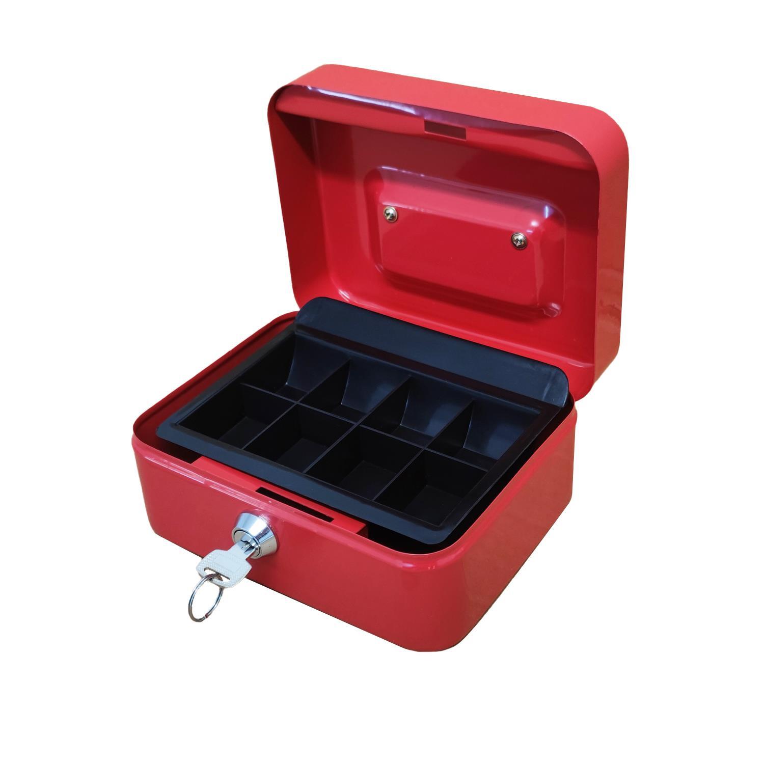 MONEY Bank CASH Deposit BOX Steel Tin Security Safe Petty Key Lockable