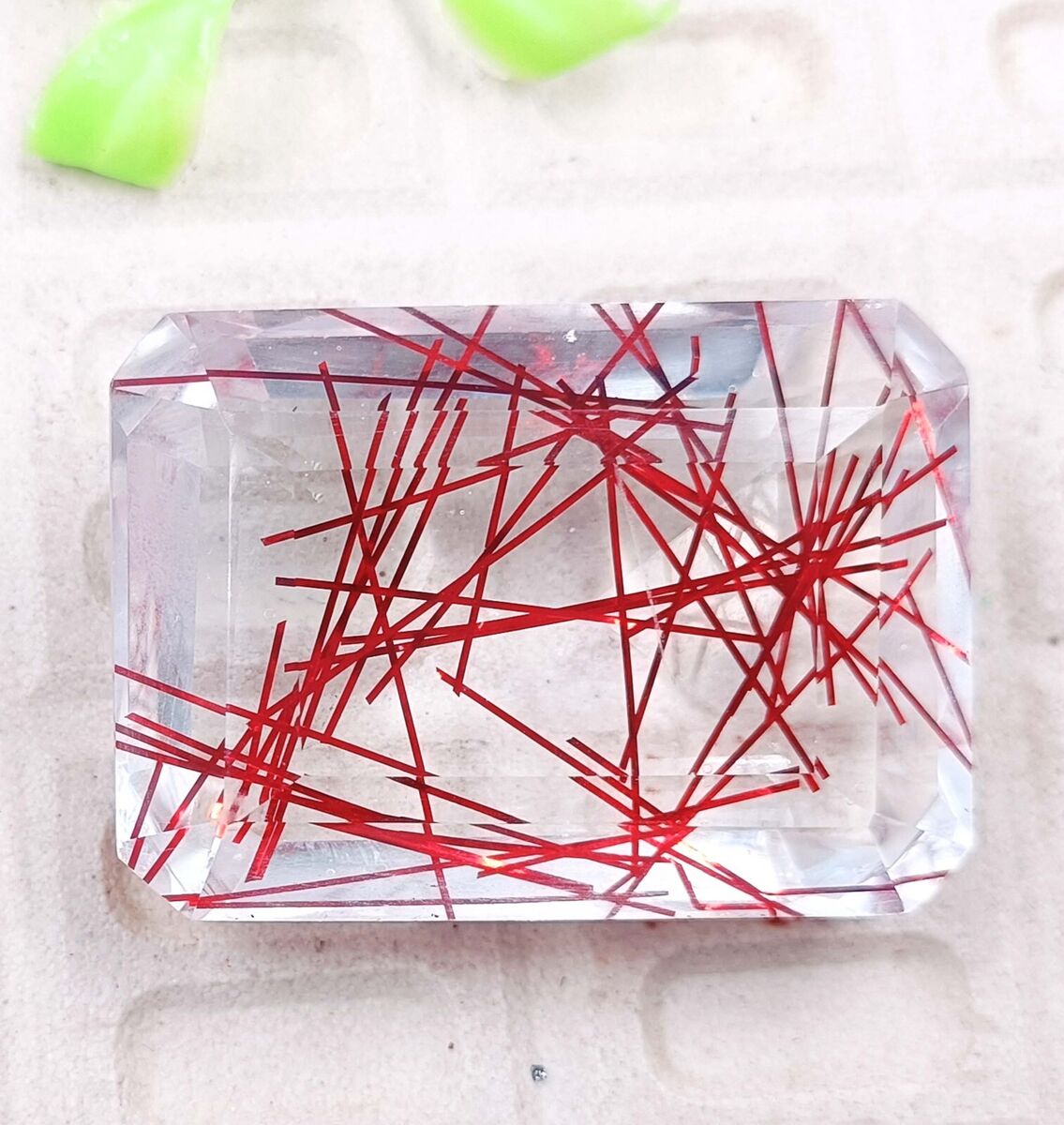 162.05 Ct Mined -Blowing Red Rutilated Quartz Certified 162.05 Ct Mined -Blowing Red Rutilated Quartz Certified