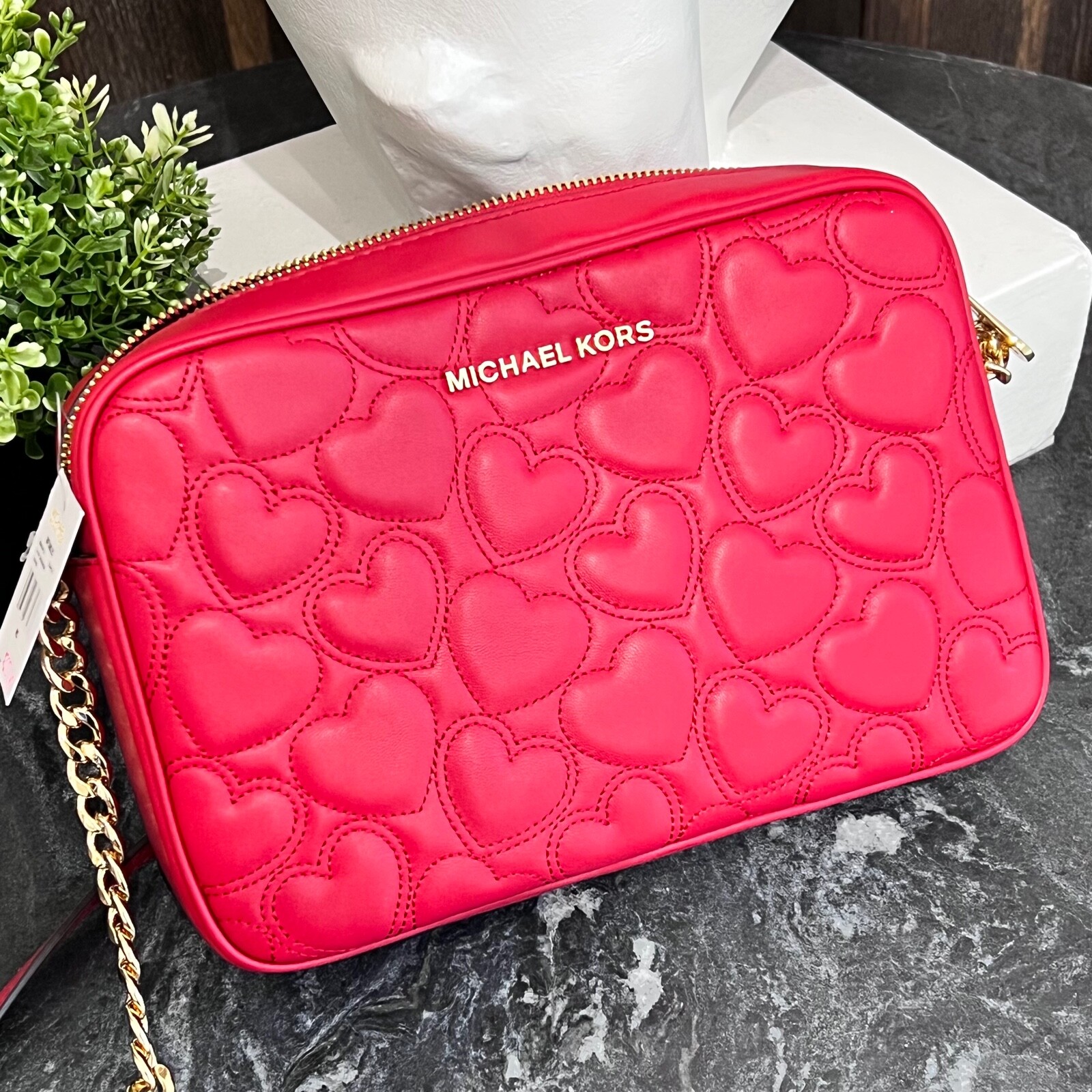 michael kors heart crossbody