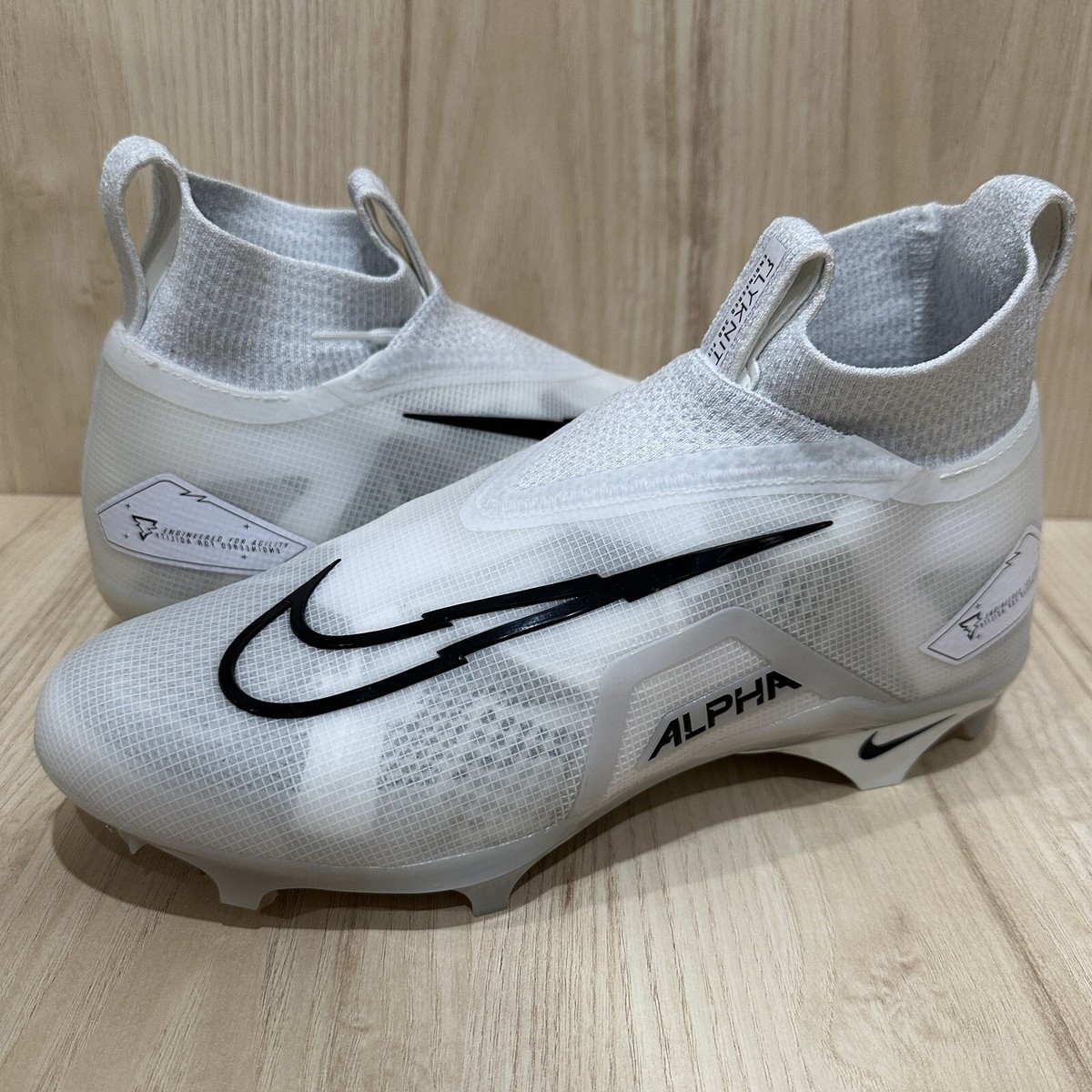 NEW $150 Nike Alpha Menace Elite 3 Football Cleats Pure  display picture 2
