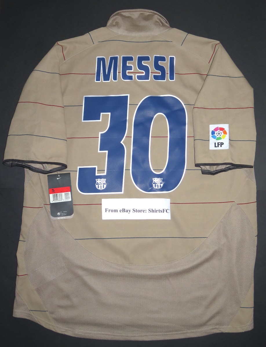 New 2003-2004 Nike Authentic FC Barcelona Lionel Messi Away Jersey