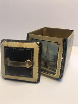 Vintage Edward Sharp And Sons Tin Toffee Chichester Wells Salibury
