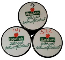 LOT WILKES-BARRE SCRANTON PENGUINS  AHL OFFICIAL HOCKEY PUCK s APPLEBEES SPONSOR
