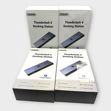 QGeeM 15 in 1 USB C Thunderbolt 4 Docking Station Lot Of 4 Used & Open box Mix