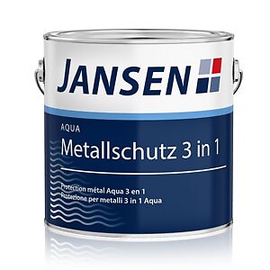 Jansen Aqua Metallschutz 3 in 1 Weiß 750 ml - Bild 1 von 1