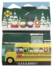 x2 1997 South Park Greeting Cards Kaboom! Comedy Central Bus Stop