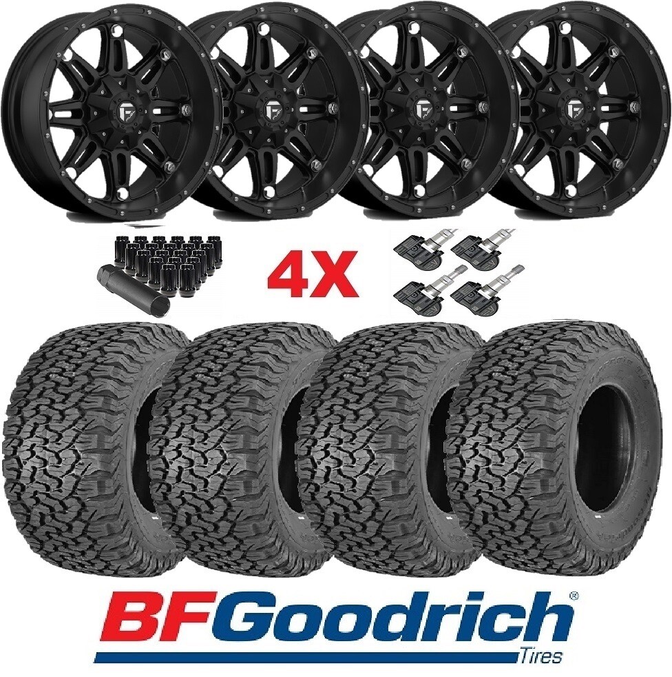 FUEL BLACK WHEELS RIMS TIRES 265 70 17 BFGOODRICH TRAIL TA