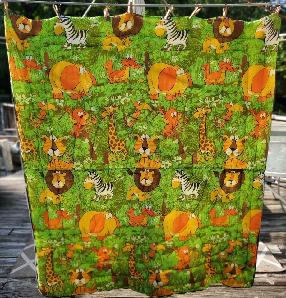 Saco de dormir vintage de animales salvajes safari zoológico tropical tigre mono león cebra Foto 4 de 4