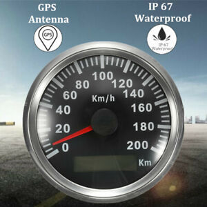 200KM/H Voiture Moto GPS Compteur Vitesse Odomètre Tachymètre Indicateur Etanche 