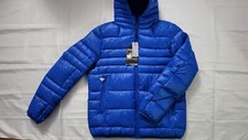 NEW PAJAR MEN'S NAVI LIGHTWEIGHT PACKABLE HOODED PUFFER JACKET IN BLUE SIZE L