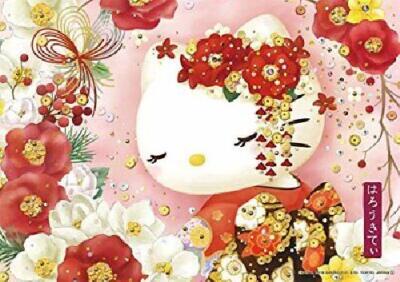 108pcs Jigsaw Puzzle Elegant Hello Kitty in Kimono Tsubaki Otome