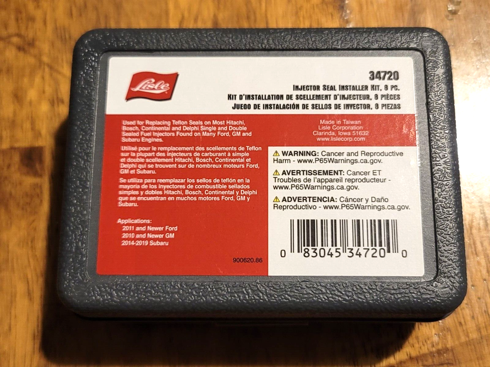 Lisle Tools Injector Seal Installer Kit for Most Ford, GM & Subaru Engines 34720 eBay