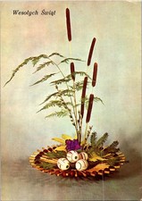 Poland Traditional Easter Palm Arrangement Wishing You Joyous Holidays Postcard
