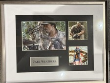 Carl Weathers Montage Hand Signed By Man Himself