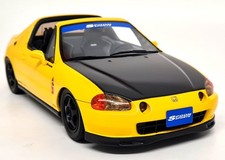 Otto 1/18 Honda Civic Del Sol Spoon Racing Phoenix Yellow 1996 Resin Model Car