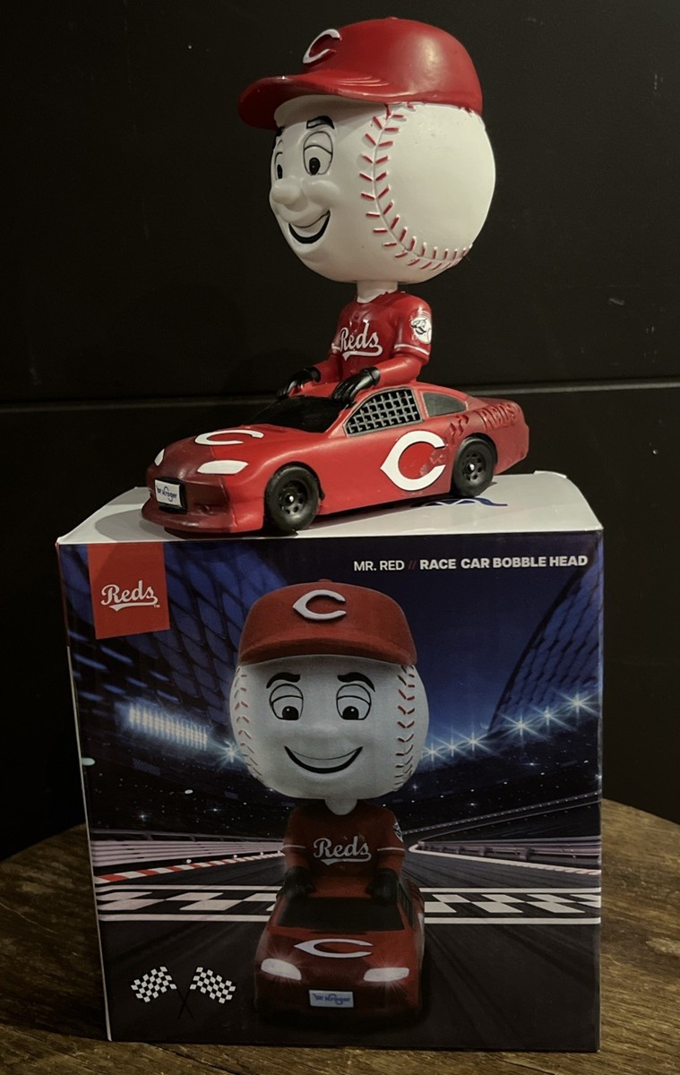 Mr Red Race Car Bobblehead Cincinnati Reds 5-17-25 Mascot MLB