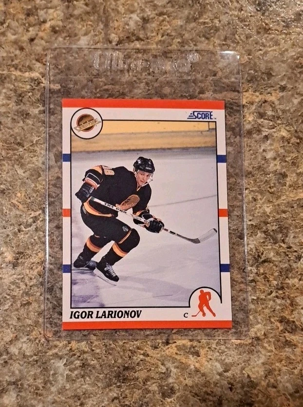 (5) Igor Larionov 1990-91 Upper Deck Rookie card RC Score 1991-92 Pro Red Ace  - Image 4 of 4