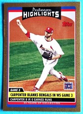 2006 Topps Updates & Highlights Gold 1944/2006 Chris Carpenter #UH199 Cardinals