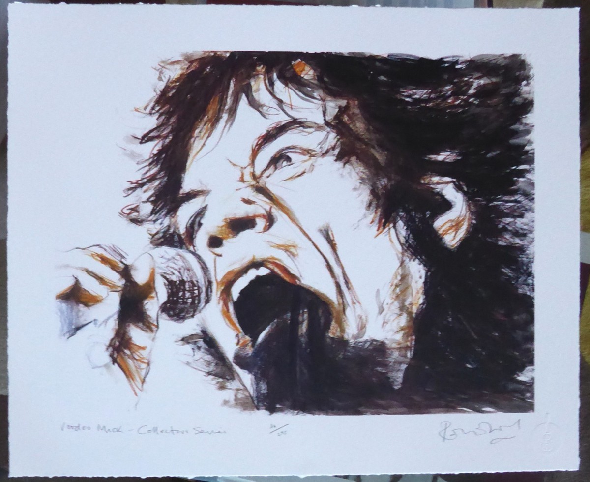 RONNIE WOOD ROLLING STONES VOODOO MICK Jagger Collector's series