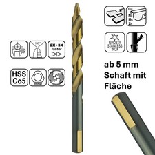 HSS-Co Spiralbohrer Metallbohrer Edelstahlboh...
