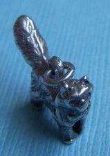 Vintage longhaired cat sterling charm