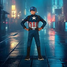 Rubies Captain America Boy's Halloween Costume - Small