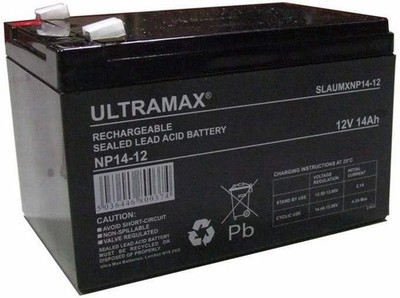 ULTRAMAX 12V 14ah/12ah Sealed Lead Acid Re-Chargable Battery for PIGEON MAGNET