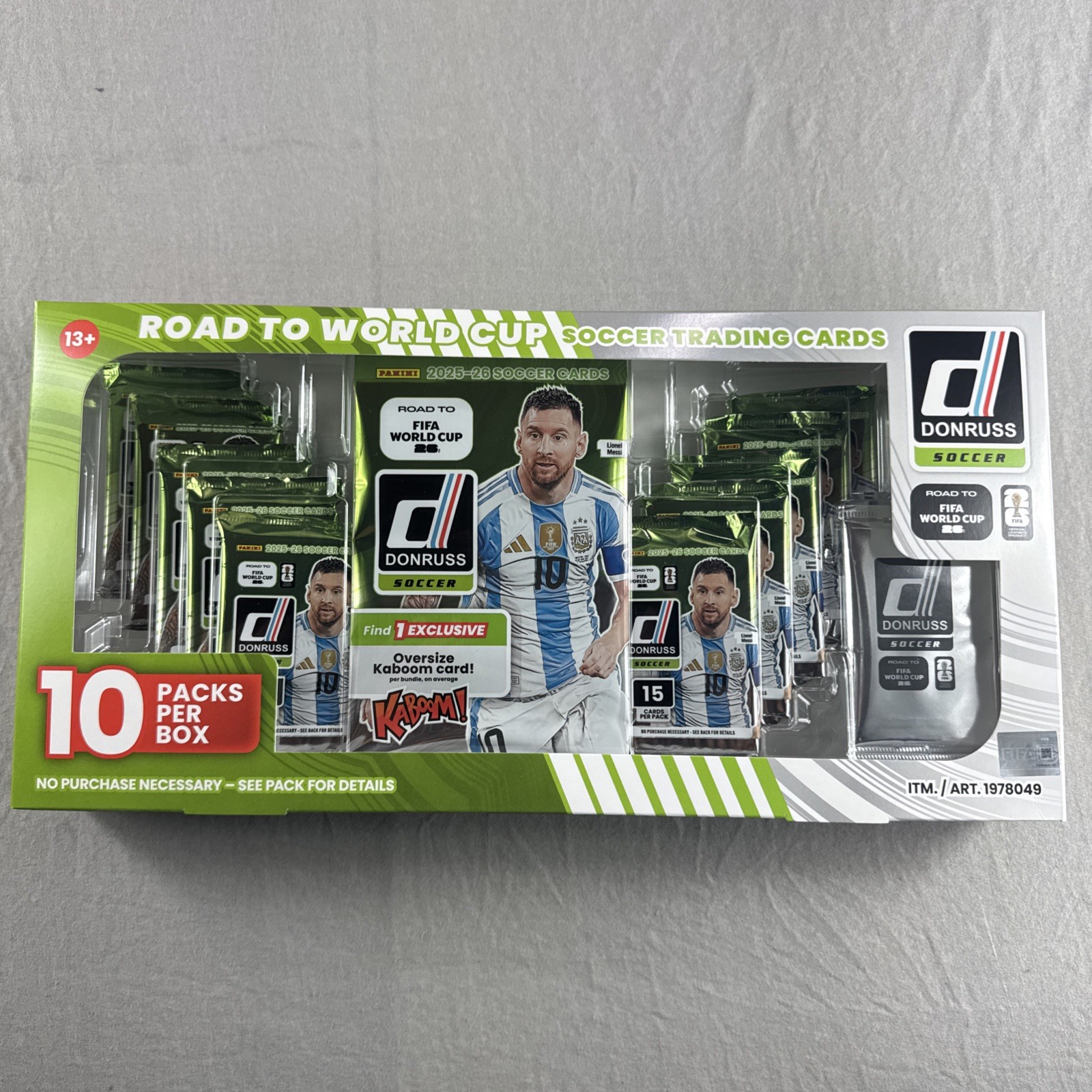 2025-26 Donruss Road to FIFA World Cup Soccer 10 Pack Box Messi FACTORY SEALED