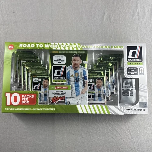 2025-26 Donruss Road to FIFA World Cup Soccer 10 Pack Box Messi FACTORY SEALED